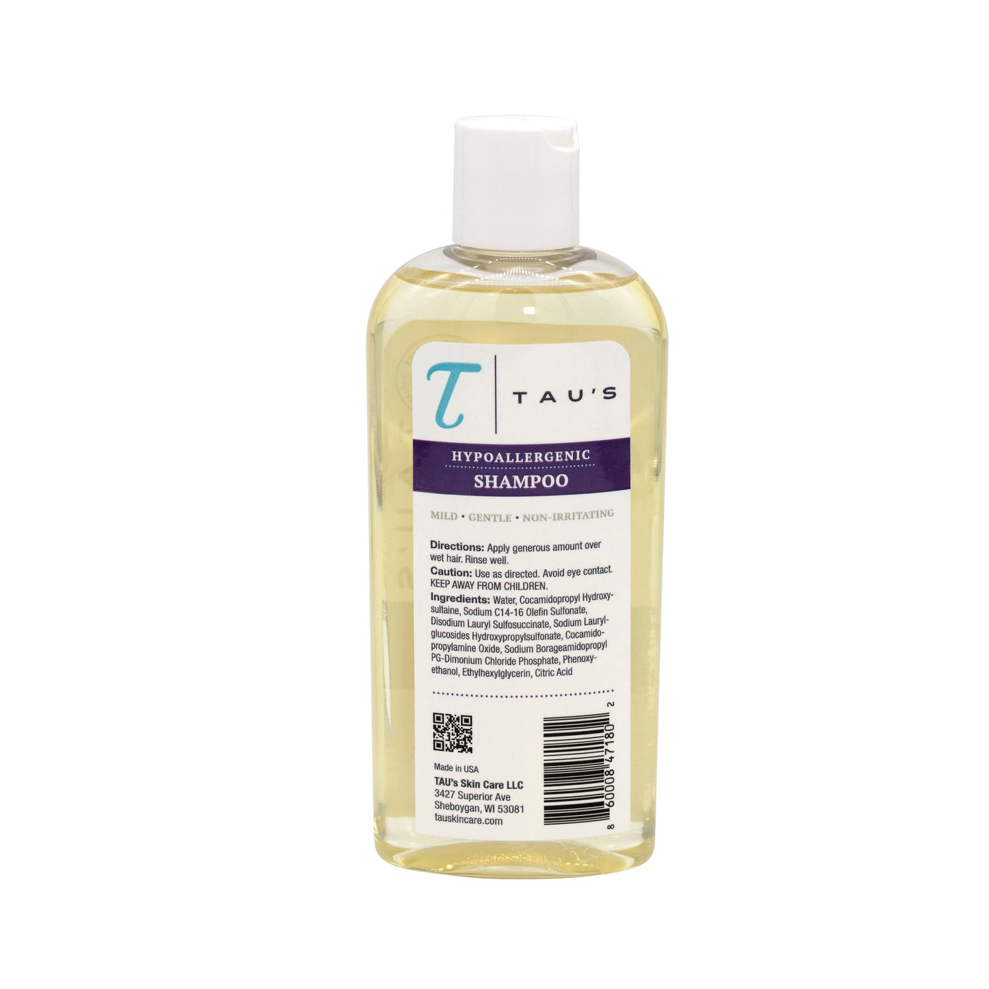 Hypoallergenic Shampoo by Dr. Tau's Skin Care