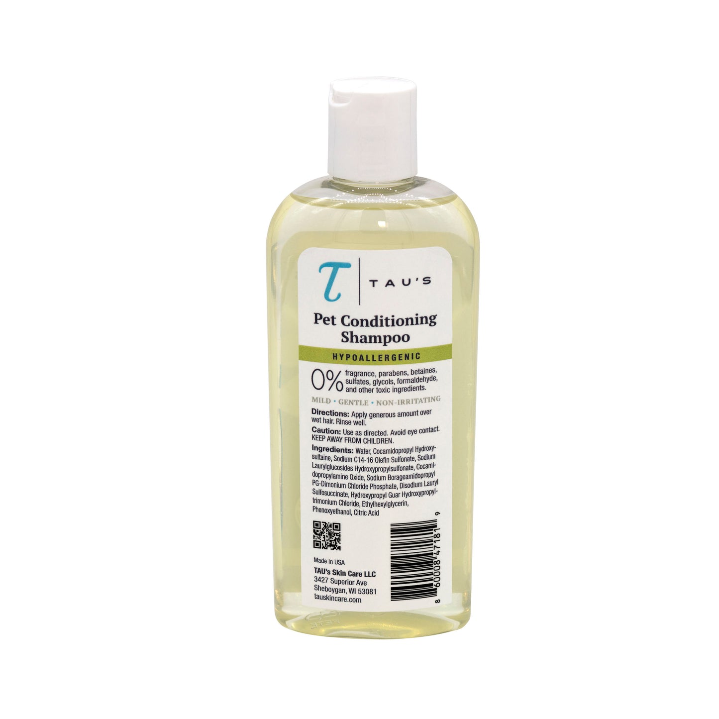 Hypoallergenic Pet Conditioning Shampoo by Dr. Tau